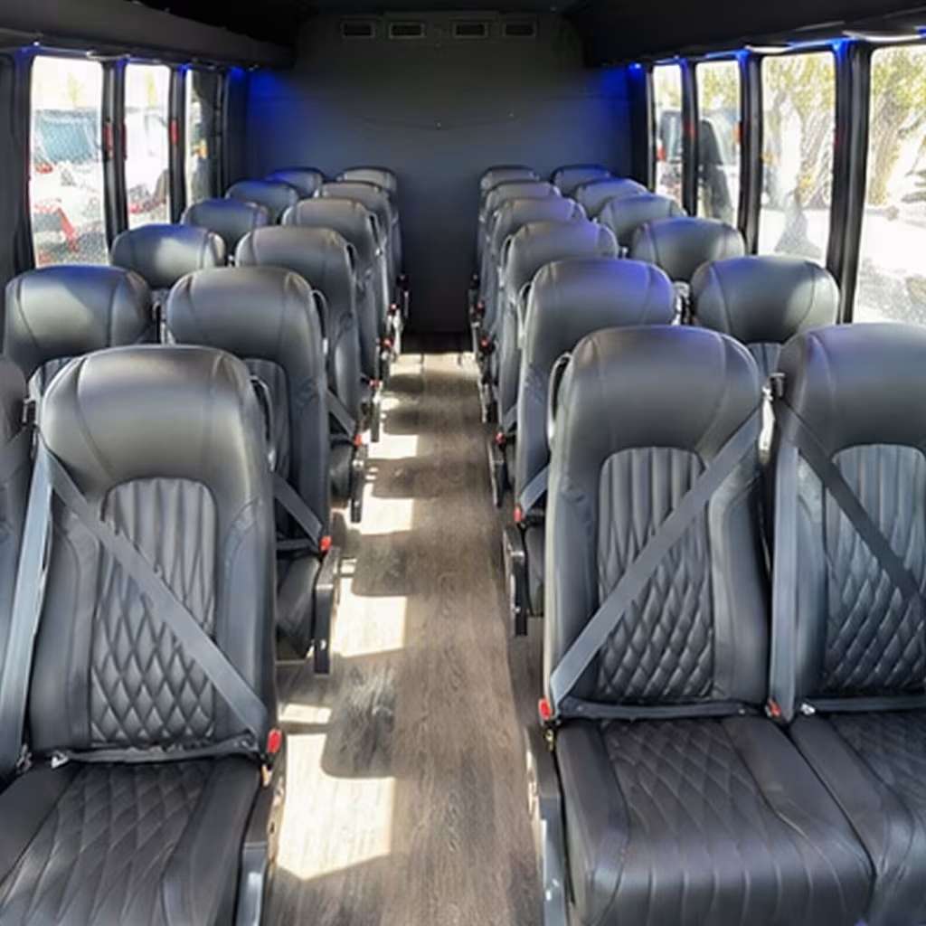 25 passenger minibus inside