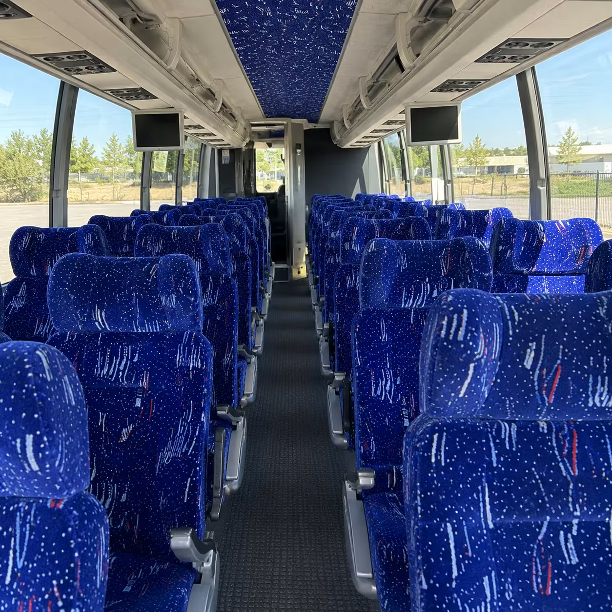 hoover charter bus interior