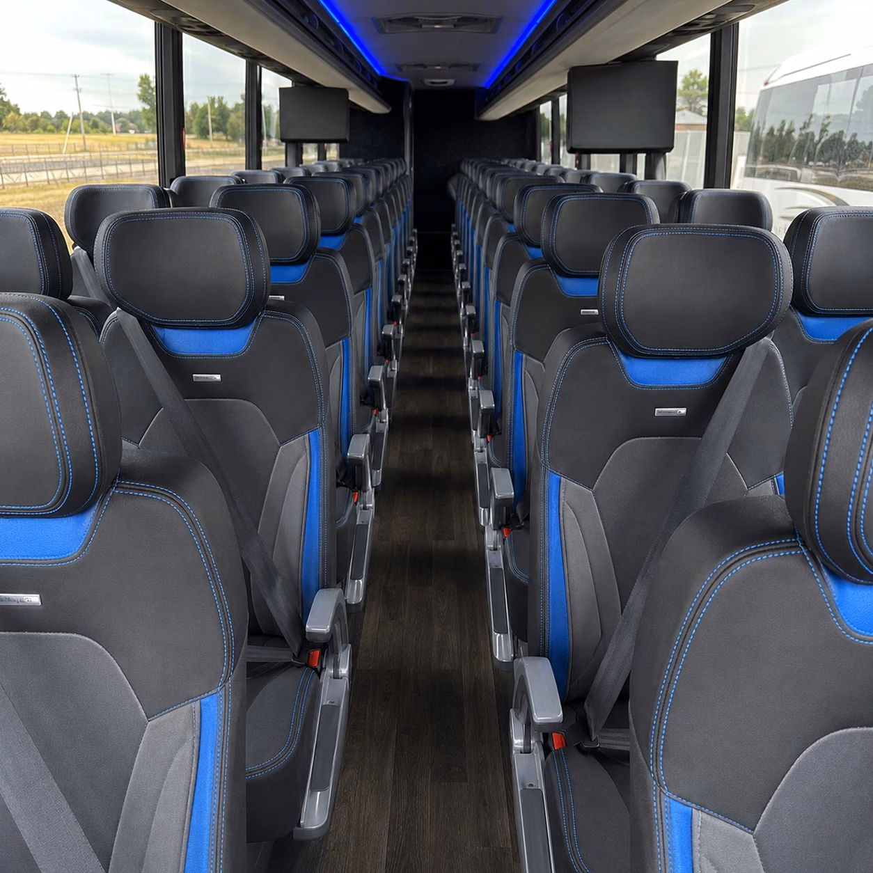 hoover charter buses for long distance sports team travel