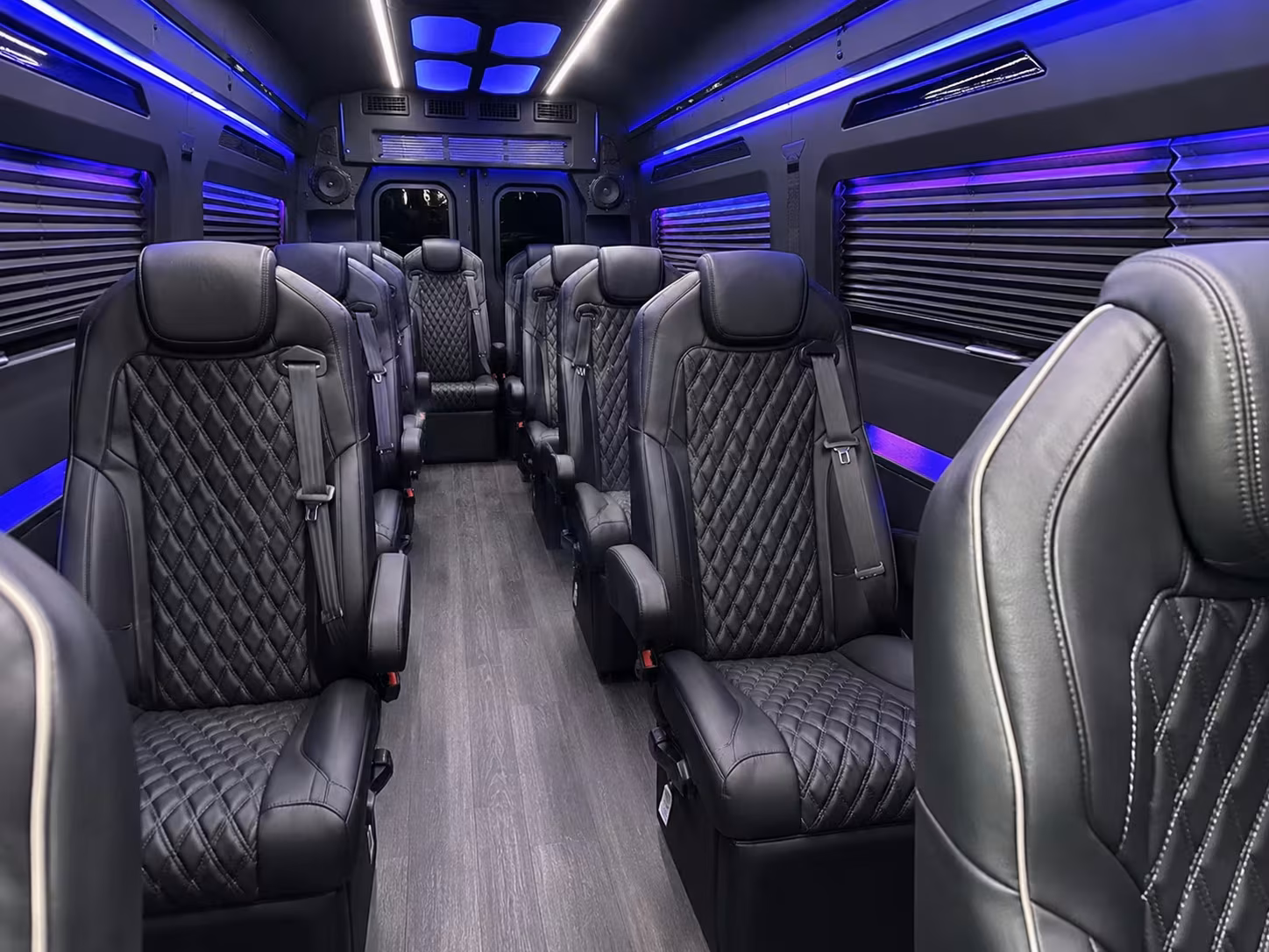 sprinter van with driver inside